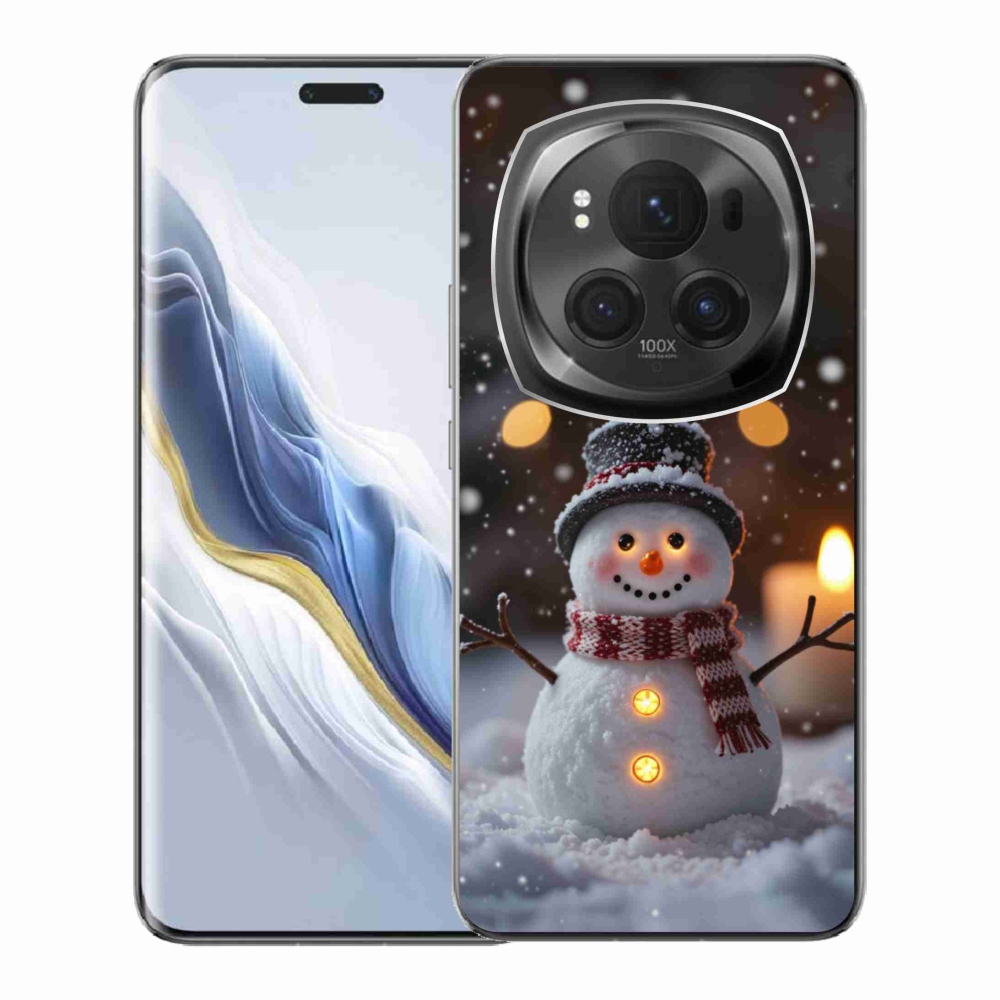 Gélový kryt mmCase na Honor Magic 6 Pro 5G - veselý snehuliak