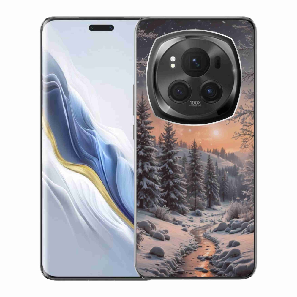 Gélový kryt mmCase na Honor Magic 6 Pre 5G - zimná krajina 2