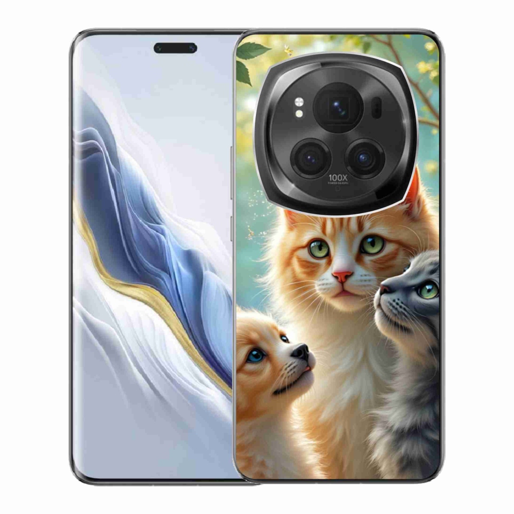 Gélový kryt mmCase na Honor Magic 6 Pro 5G - zvieracie priateľstvo 2