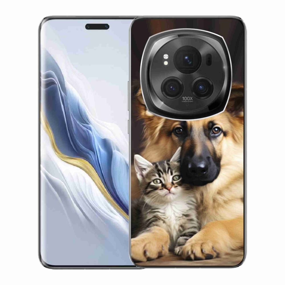 Gélový kryt mmCase na Honor Magic 6 Pro 5G - zvieracie priateľstvo