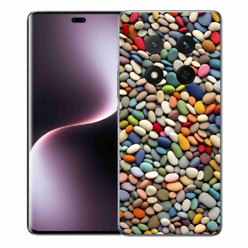 Gélový kryt mmCase na Honor Magic 7 Lite 5G - farebné kamienky 2