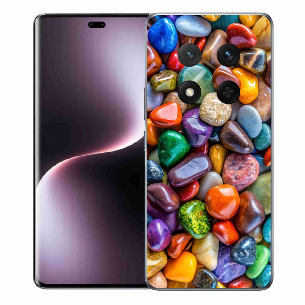 Gélový kryt mmCase na Honor Magic 7 Lite 5G - farebné kamienky