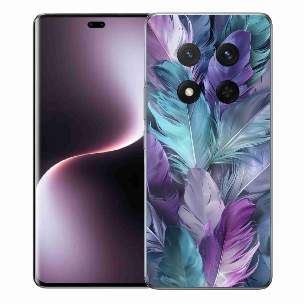 Gélový kryt mmCase na Honor Magic 7 Lite 5G - farebné perie 2