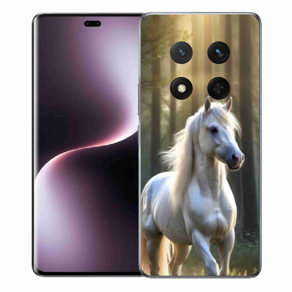 Gélový kryt mmCase na Honor Magic 7 Lite 5G - biely kôň 3