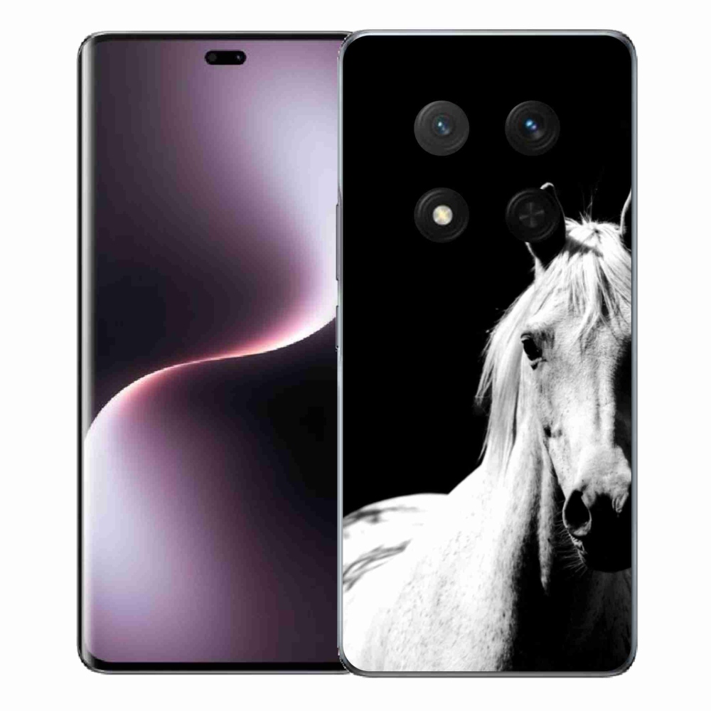 Gélový kryt mmCase na Honor Magic 7 Lite 5G - biely kôň 5