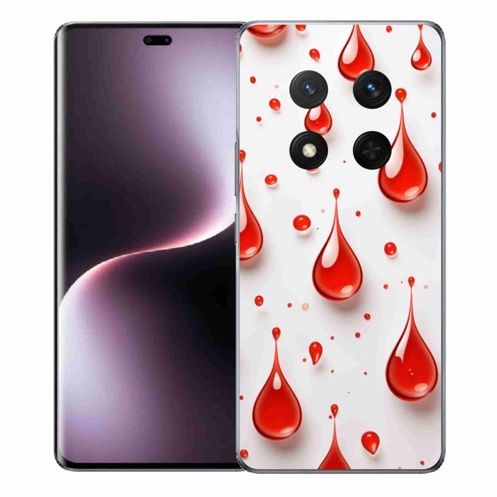 Gélový kryt mmCase na Honor Magic 7 Lite 5G - červené kvapky