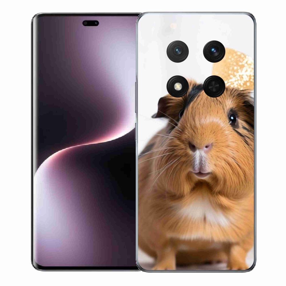 Gélový kryt mmCase na Honor Magic 7 Lite 5G - hnedé morča