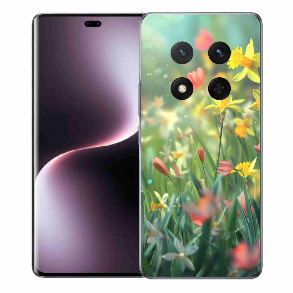 Gélový kryt mmCase na Honor Magic 7 Lite 5G - jarné kvety