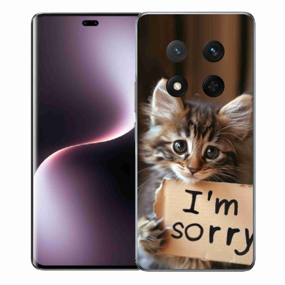 Gélový kryt mmCase na Honor Magic 7 Lite 5G - mačacie ospravedlnenie