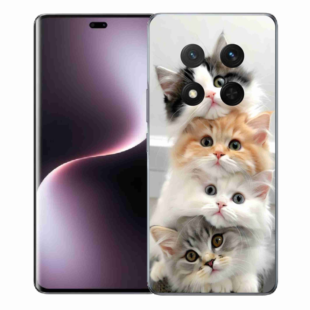 Gélový kryt mmCase na Honor Magic 7 Lite 5G - mačacia partia