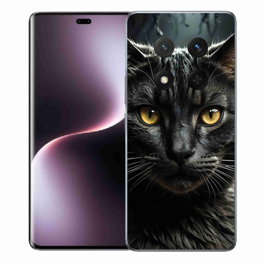 Gélový kryt mmCase na Honor Magic 7 Lite 5G - mačacie pohľad 3