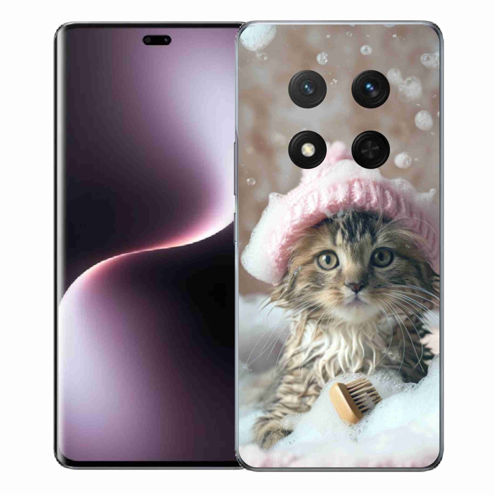 Gélový kryt mmCase na Honor Magic 7 Lite 5G - mačiatko a kúpeľ