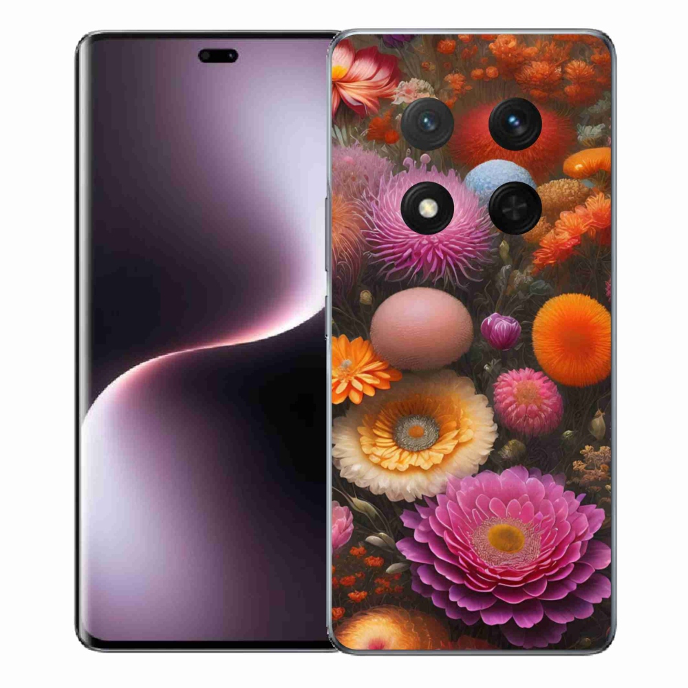 Gélový kryt mmCase na Honor Magic 7 Lite 5G - kvetinová kompozícia