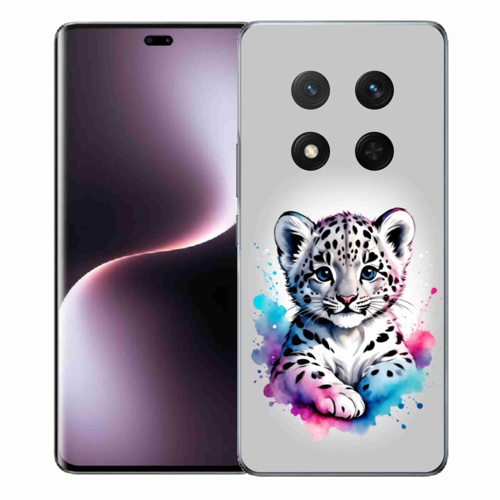 Gélový kryt mmCase na Honor Magic 7 Lite 5G - leopardej mláďa