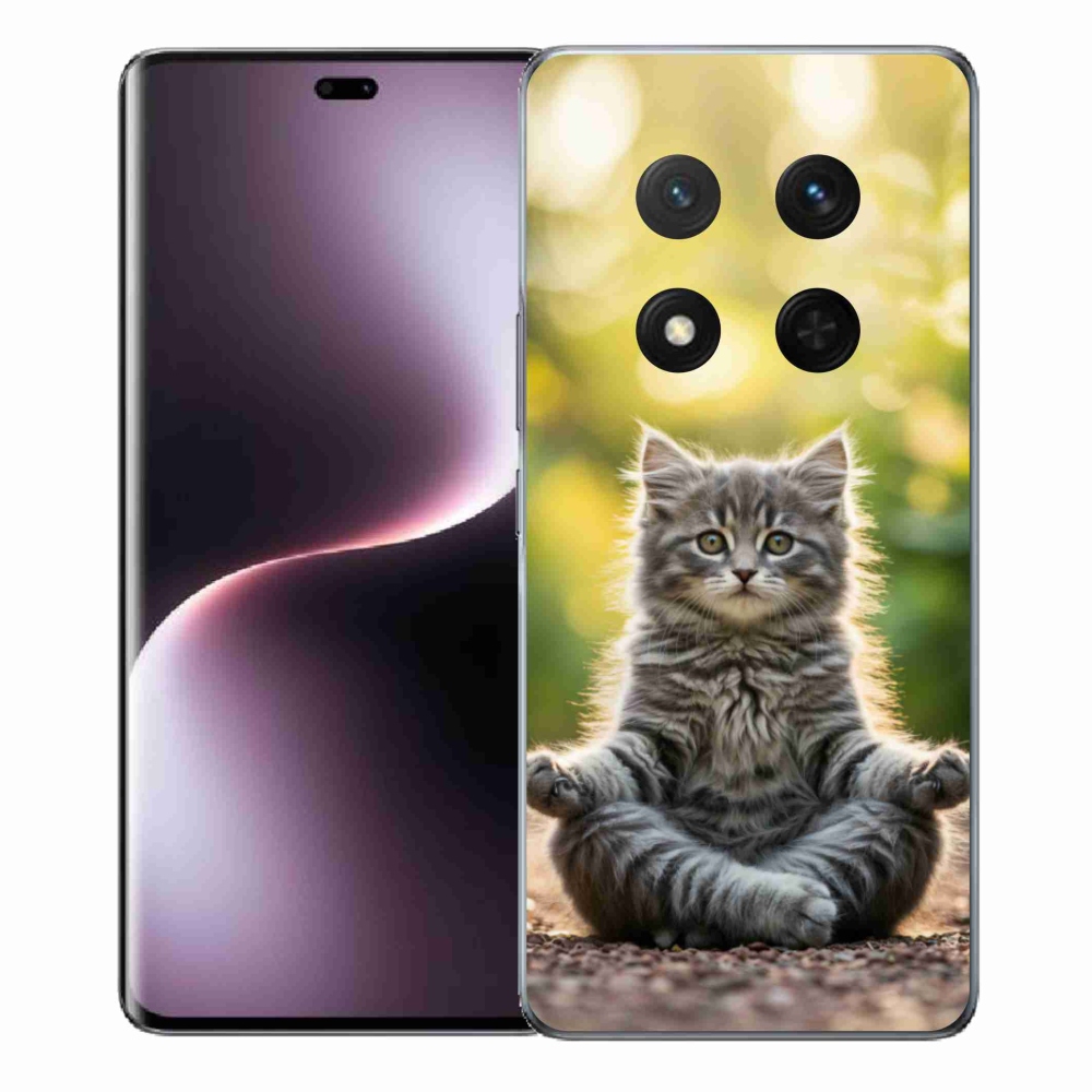 Gélový kryt mmCase na Honor Magic 7 Lite 5G - meditujúce mačiatko