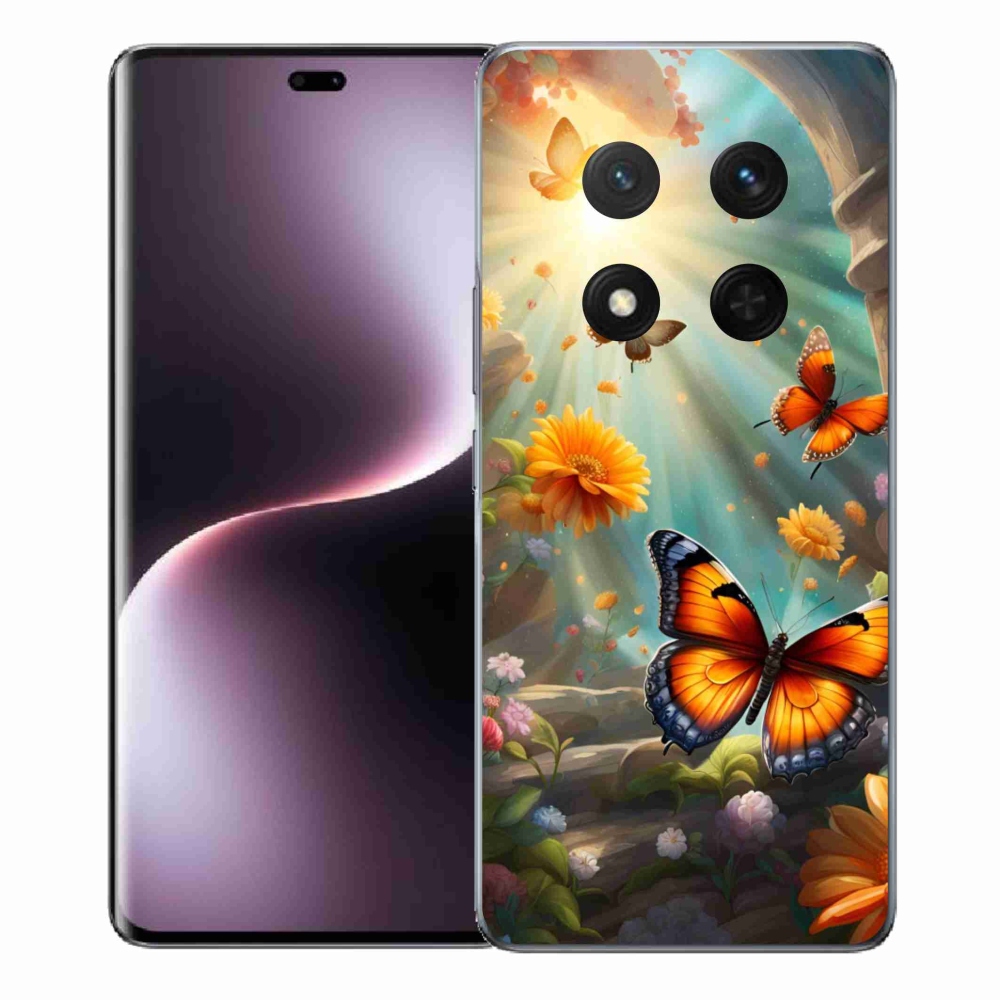Gélový kryt mmCase na Honor Magic 7 Lite 5G - motýlia záhrada 2