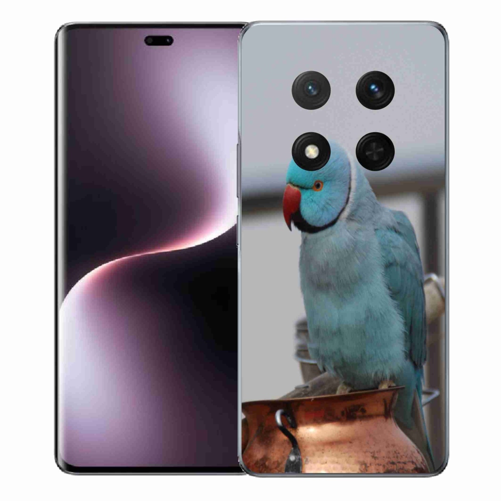 Gélový kryt mmCase na Honor Magic 7 Lite 5G - papagáj alexander modrý