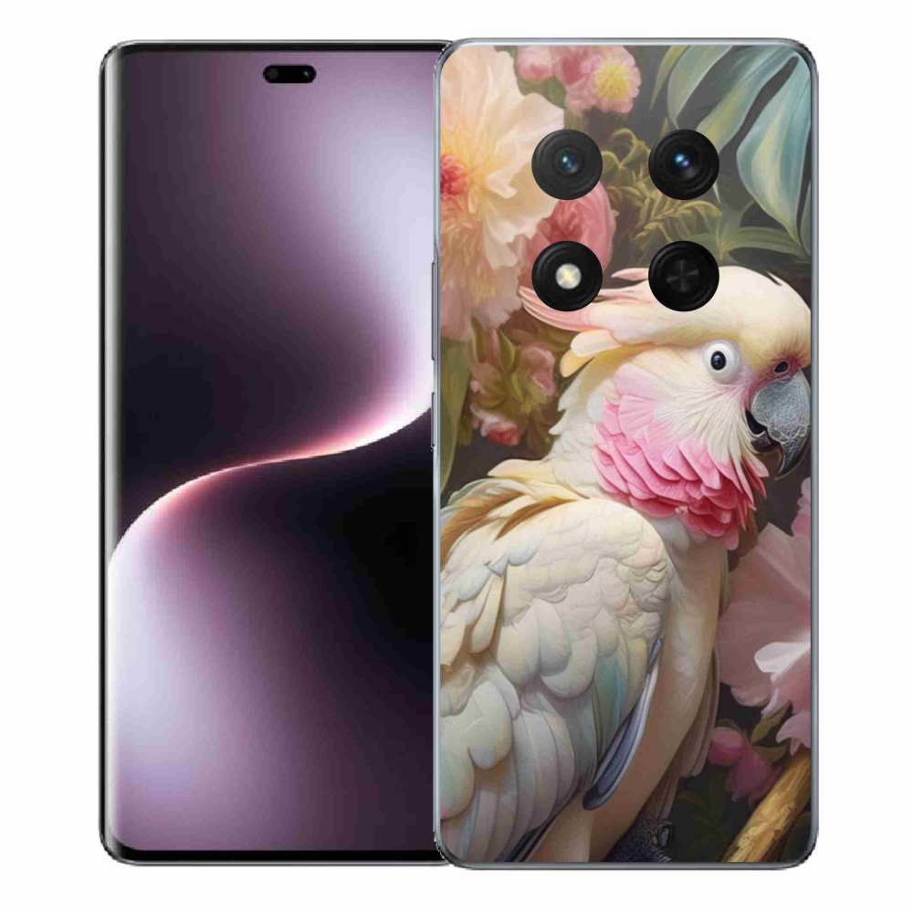 Gélový kryt mmCase na Honor Magic 7 Lite 5G - papagáj kakadu ružový 2