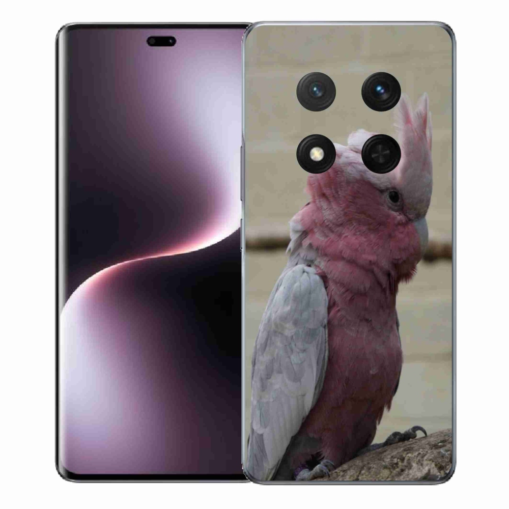 Gélový kryt mmCase na Honor Magic 7 Lite 5G - papagáj kakadu ružový