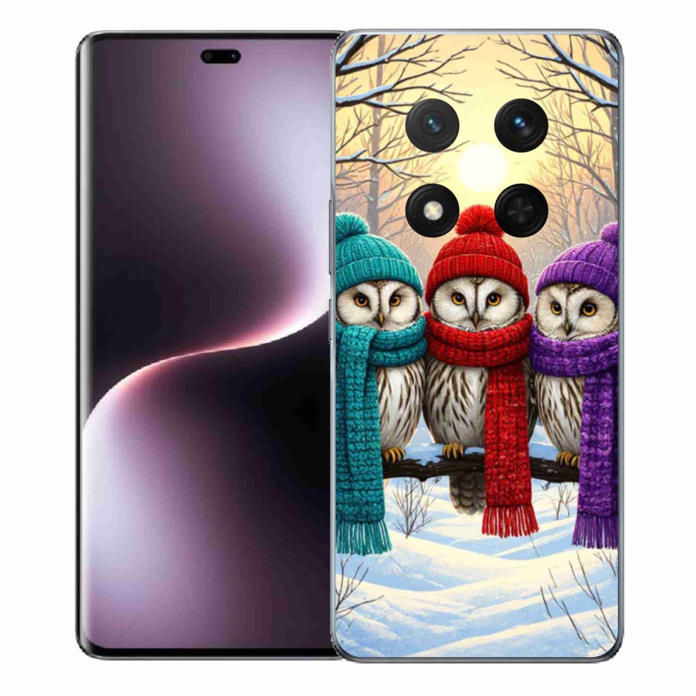 Gélový kryt mmCase na Honor Magic 7 Lite 5G - soví priatelia