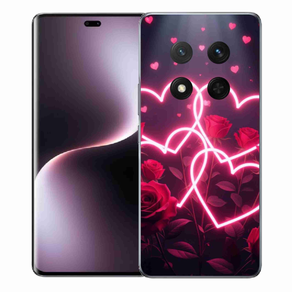 Gélový kryt mmCase na Honor Magic 7 Lite 5G - srdce lásky