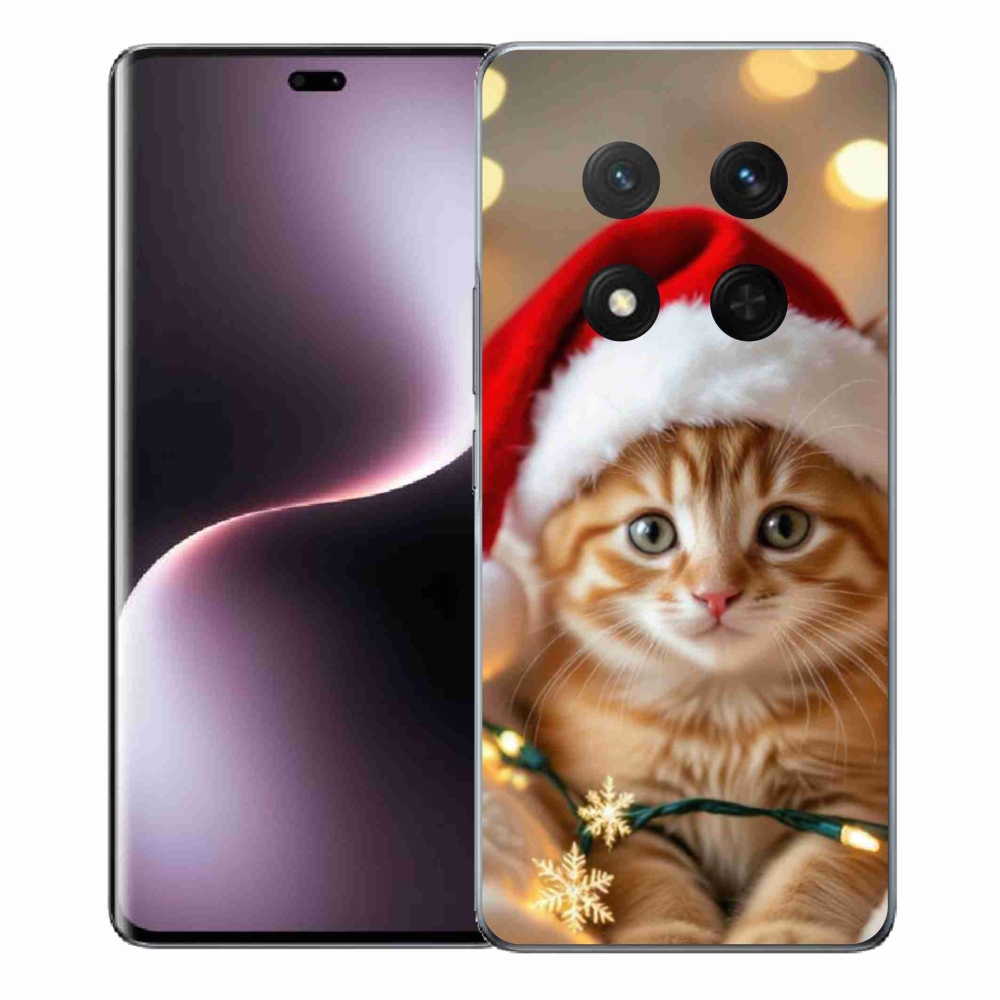 Gélový kryt mmCase na Honor Magic 7 Lite 5G - vianočné mačiatko