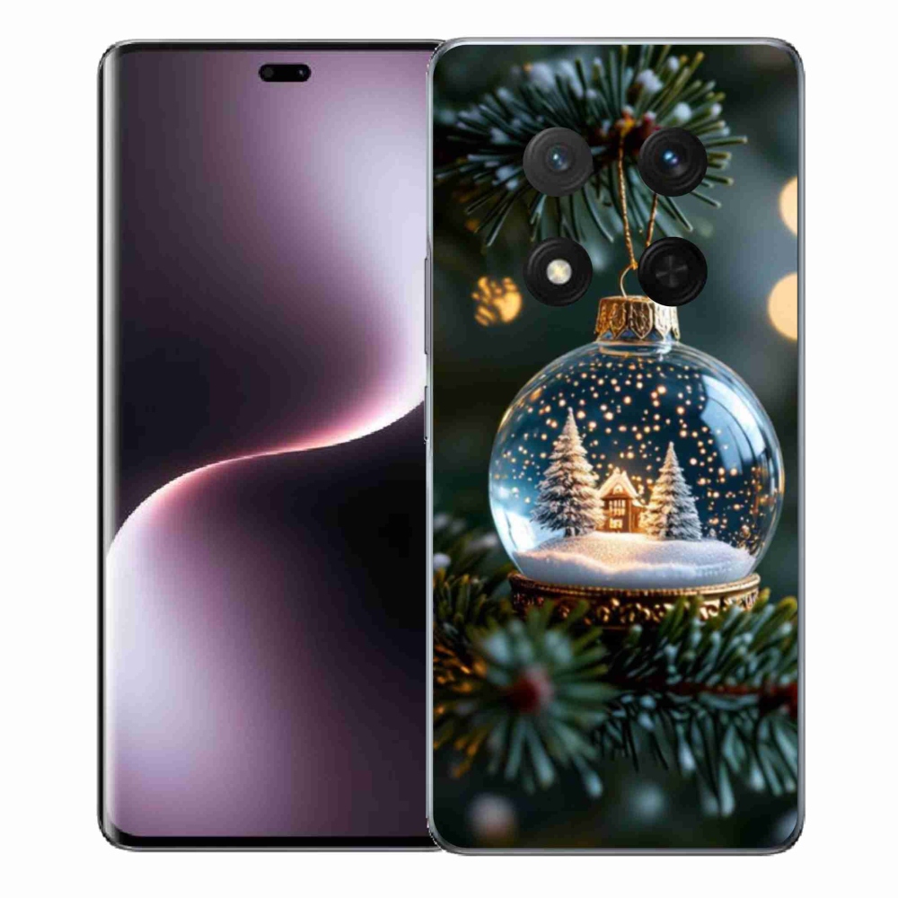 Gélový kryt mmCase na Honor Magic 7 Lite 5G - vianočné gule 2