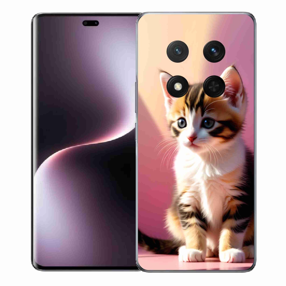 Gélový kryt mmCase na Honor Magic 7 Lite 5G - zvedavé mačiatko 2