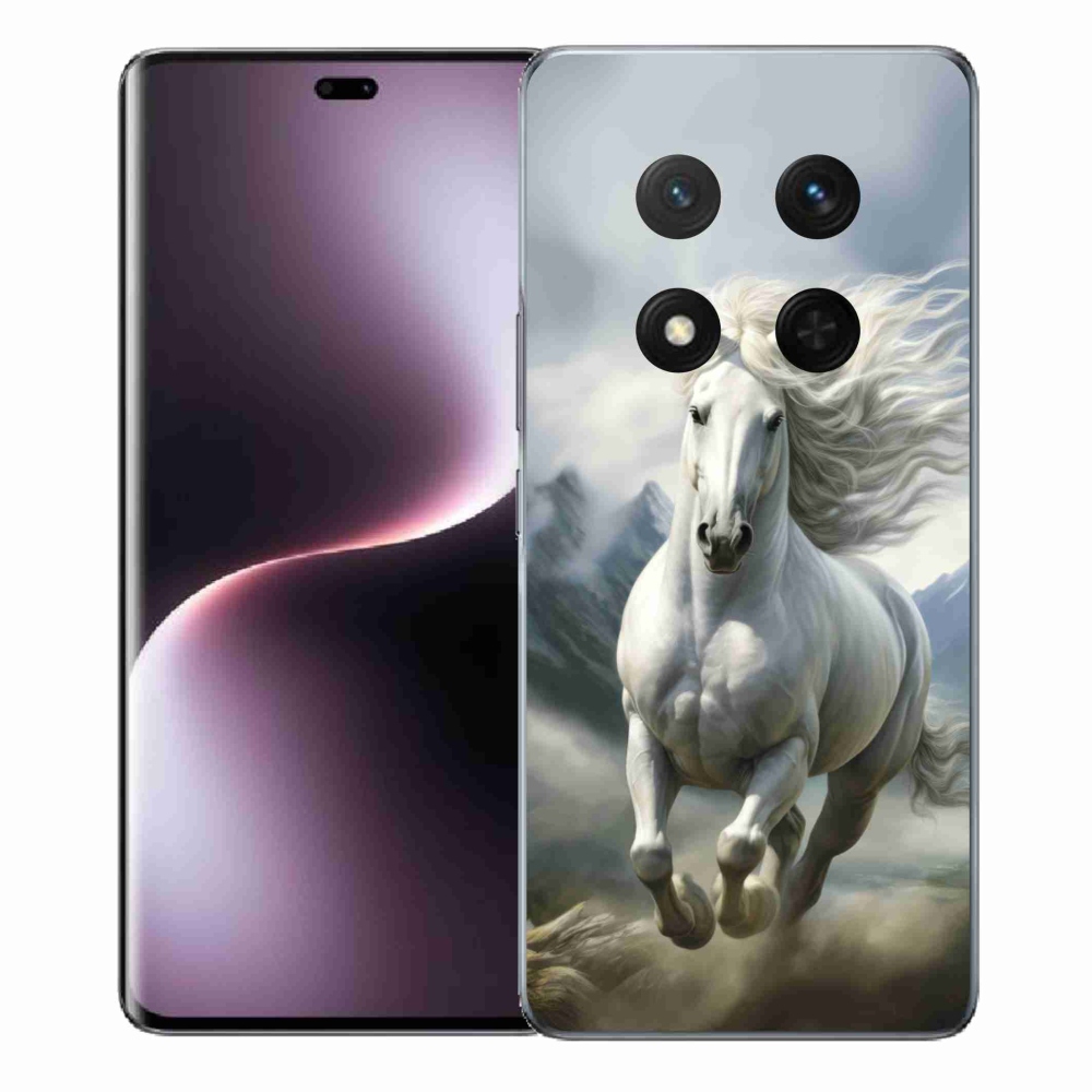 Gélový kryt mmCase na Honor Magic 7 Lite - bežiaci biely kôň 3