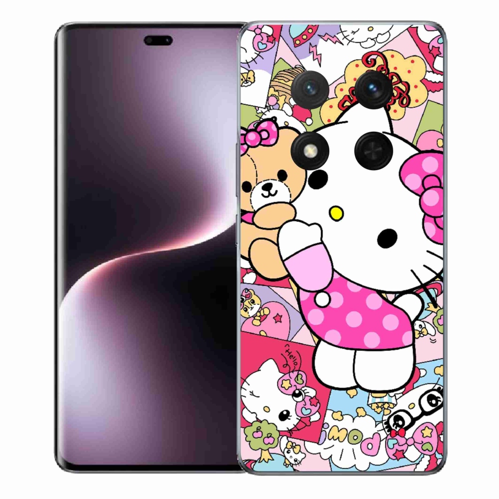 Gélový kryt mmCase na Honor Magic 7 Lite - cute kitty