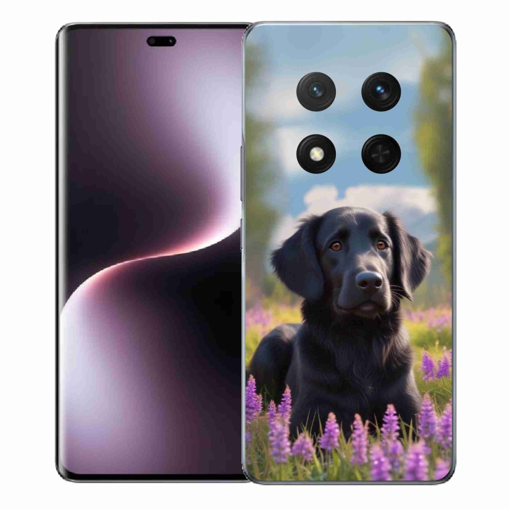 Gélový kryt mmCase na Honor Magic 7 Lite - elegantný čierny retriever
