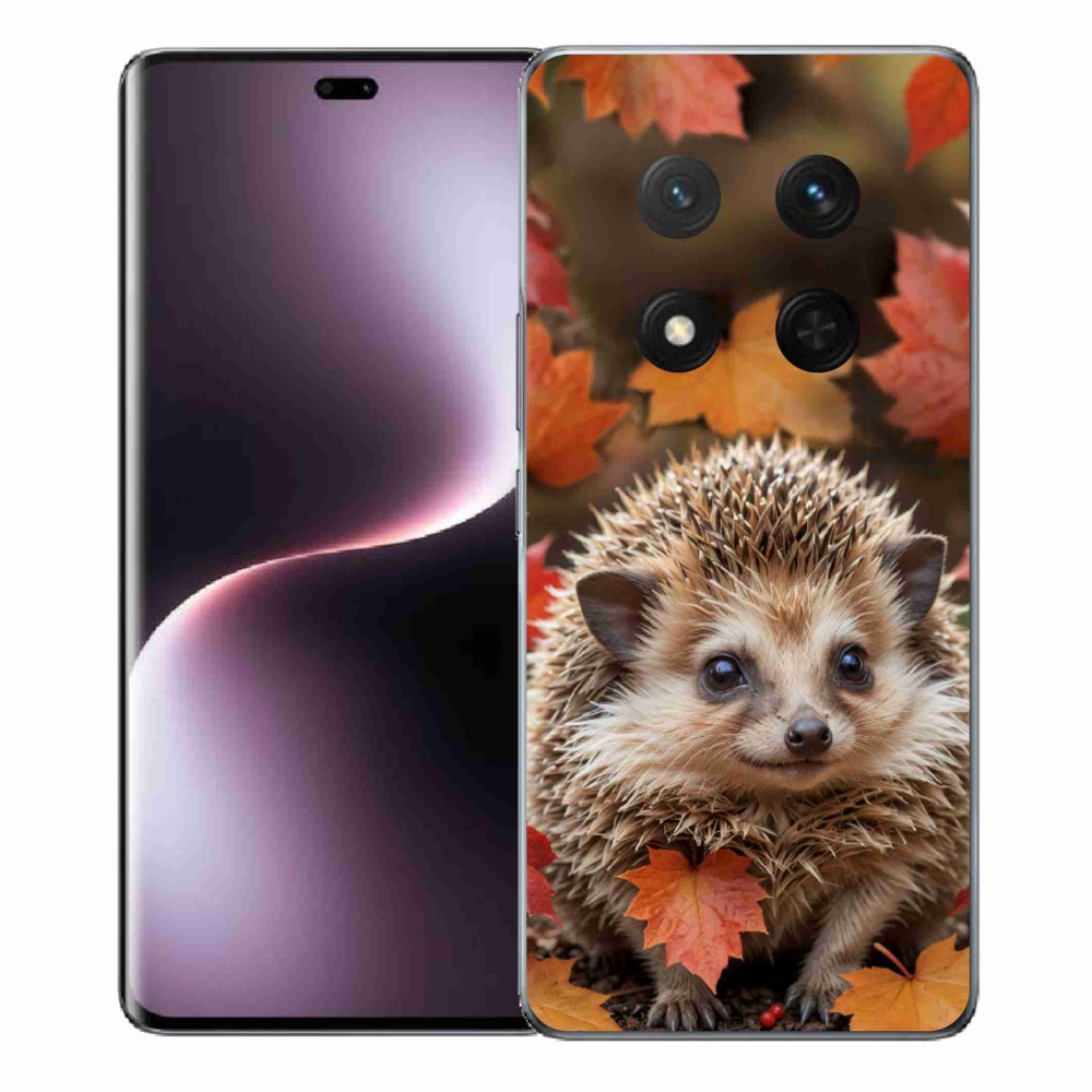 Gélový kryt mmCase na Honor Magic 7 Lite - ježko v lístia
