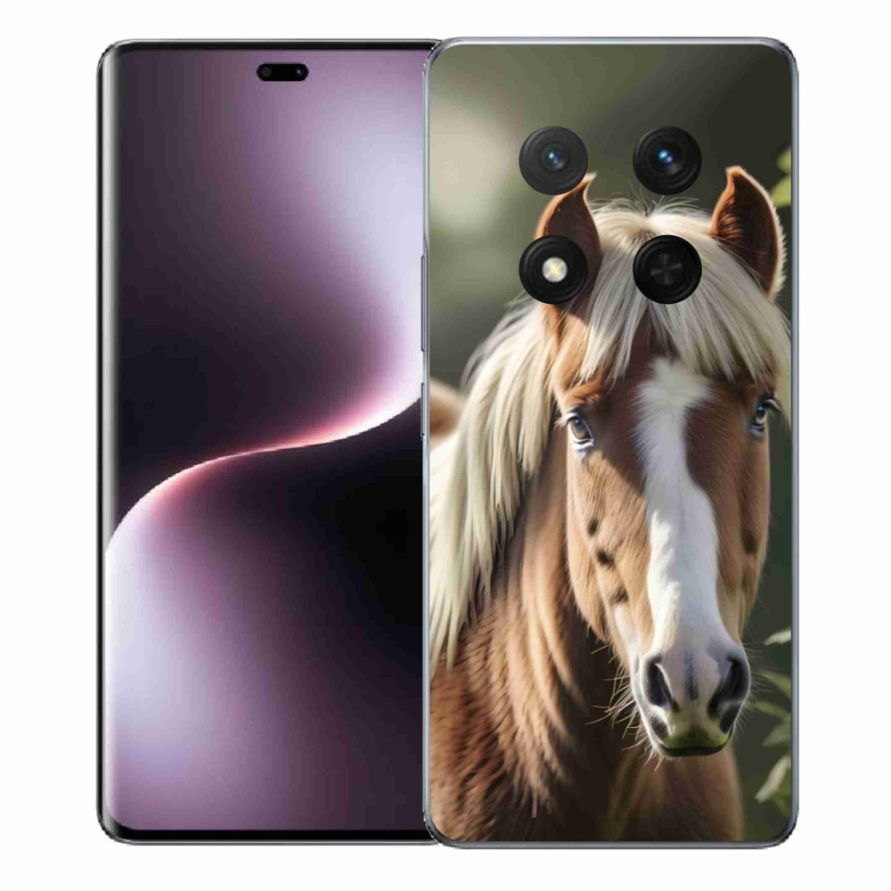 Gélový kryt mmCase na Honor Magic 7 Lite - kôň so svetlou hrivou