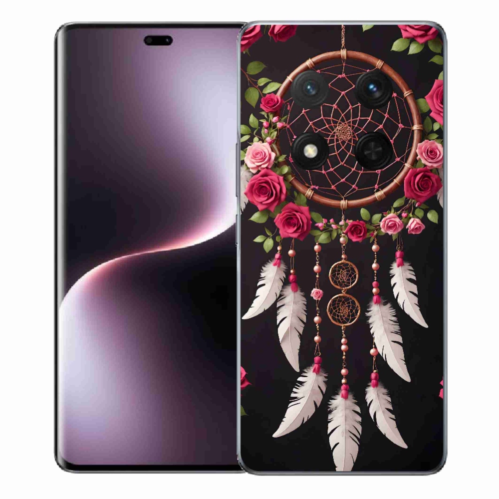 Gélový kryt mmCase na Honor Magic 7 Lite - lapač snov s ružami