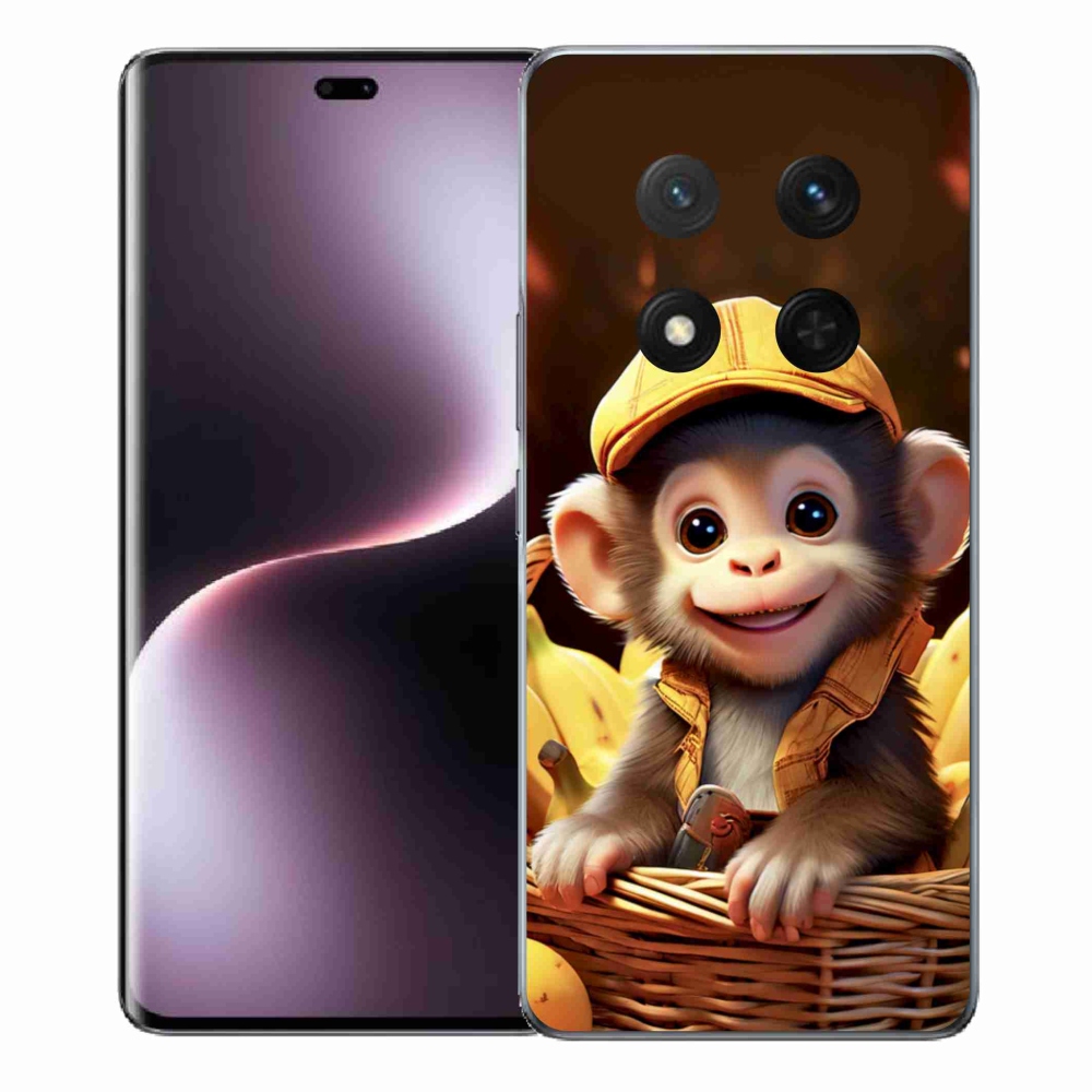 Gélový kryt mmCase na Honor Magic 7 Lite - opice v košíku