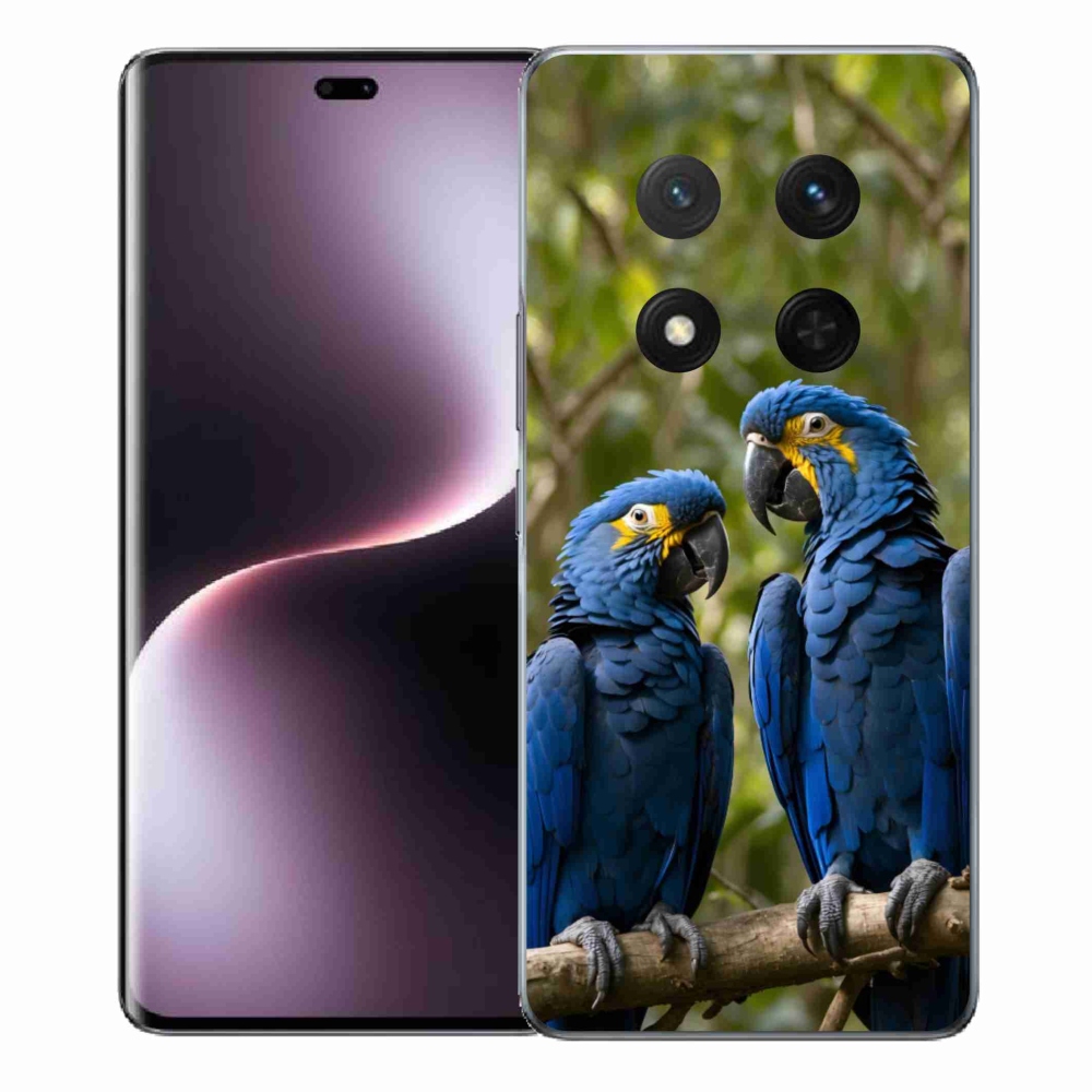 Gélový kryt mmCase na Honor Magic 7 Lite - papagájové duo