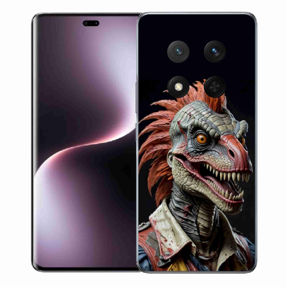 Gélový kryt mmCase na Honor Magic 7 Lite - punk dinosaurus