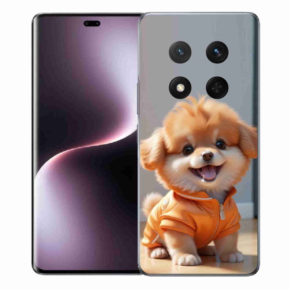 Gélový kryt mmCase na Honor Magic 7 Lite - roztomilý pomeranian v mikine