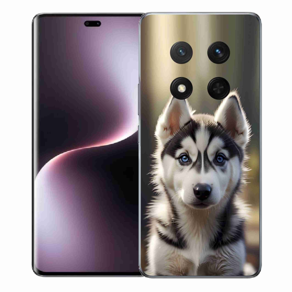 Gélový kryt mmCase na Honor Magic 7 Lite - roztomilý sibírsky husky