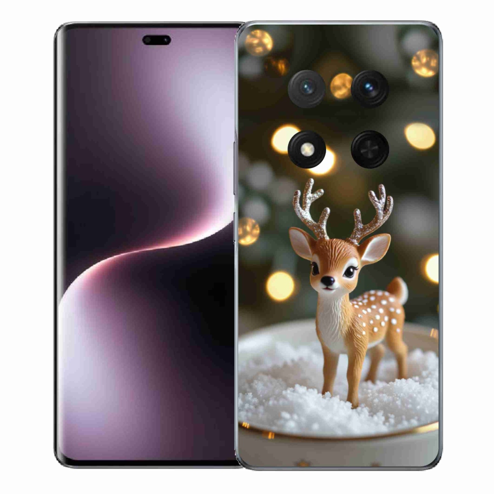 Gélový kryt mmCase na Honor Magic 7 Lite - roztomilý vianočný jeleň