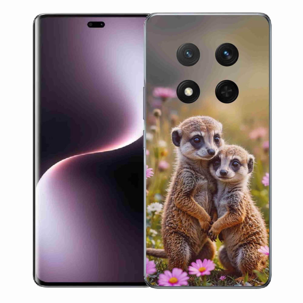Gélový kryt mmCase na Honor Magic 7 Lite - surikatí duo