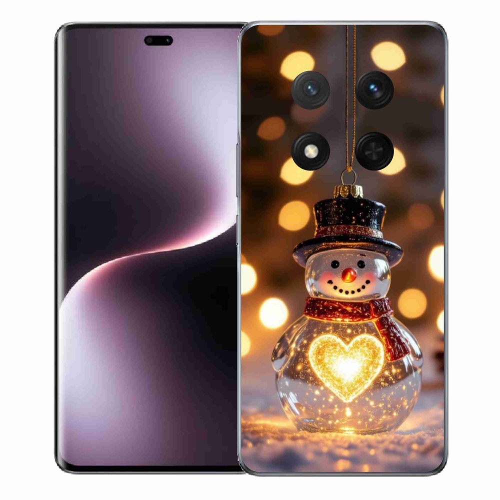 Gélový kryt mmCase na Honor Magic 7 Lite - svietiaci vianočný snehuliak