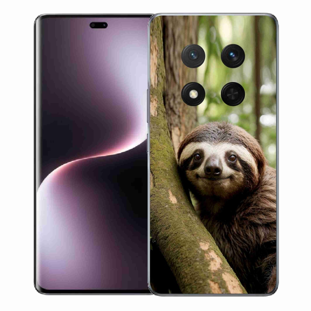 Gélový kryt mmCase na Honor Magic 7 Lite - usmievavý leňochod