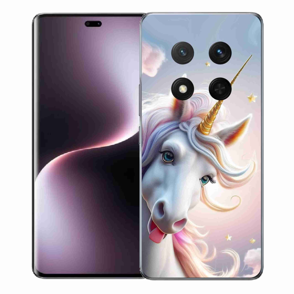 Gélový kryt mmCase na Honor Magic 7 Lite - veselý jednorožec