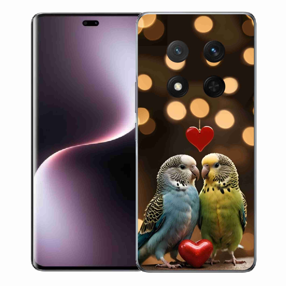Gélový kryt mmCase na Honor Magic 7 Lite - zamilovaní papagáje