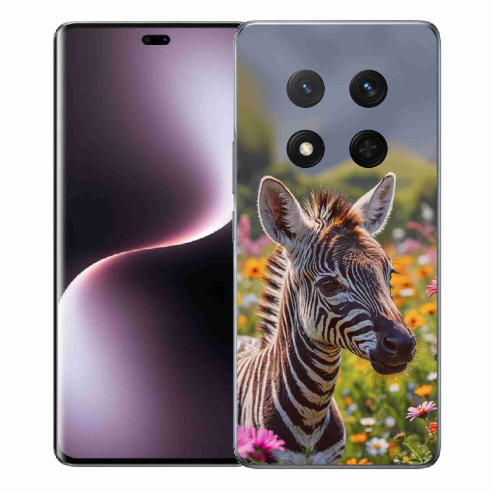 Gélový kryt mmCase na Honor Magic 7 Lite - zebra na lúke