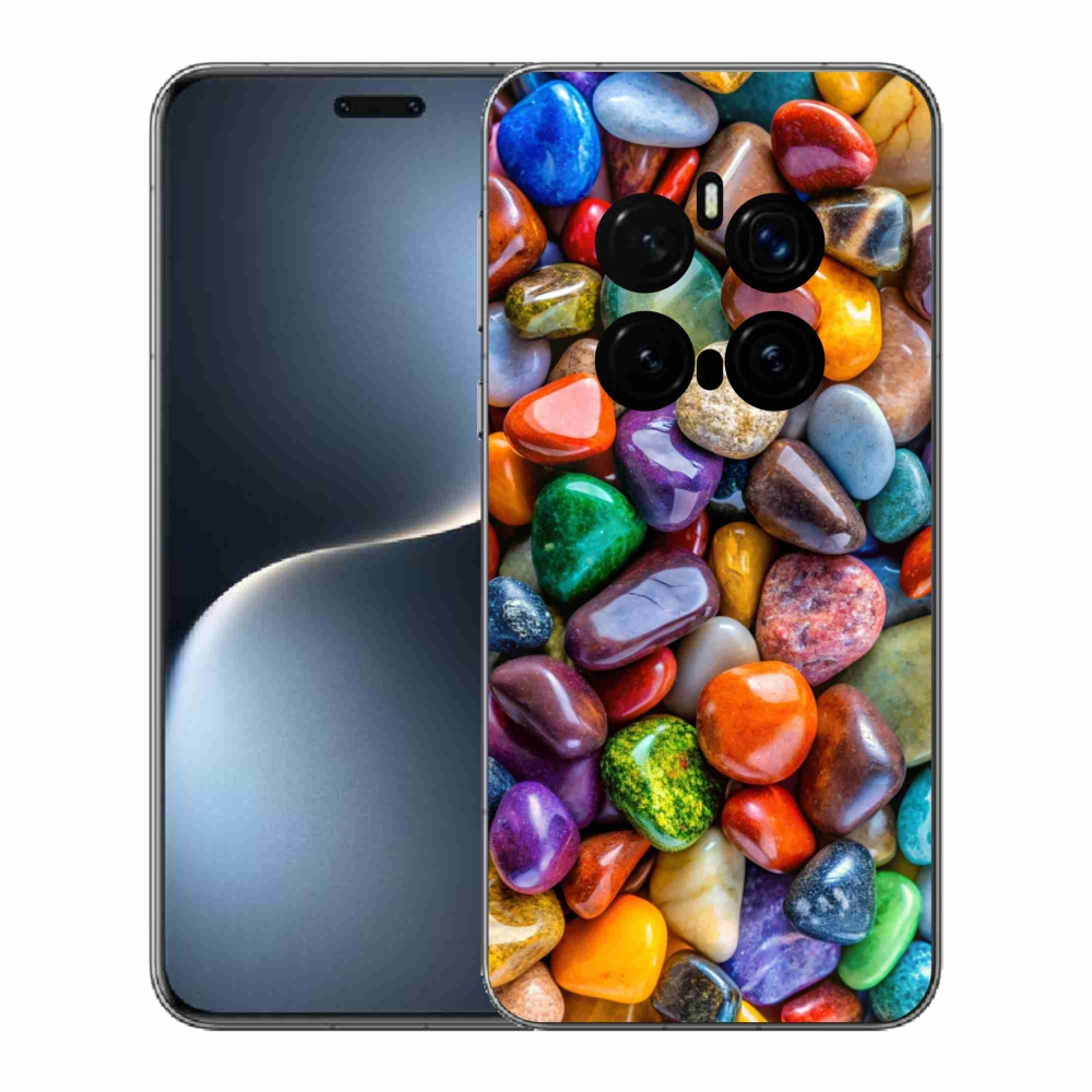 Gélový kryt mmCase na Honor Magic 7 Pro 5G - farebné kamienky