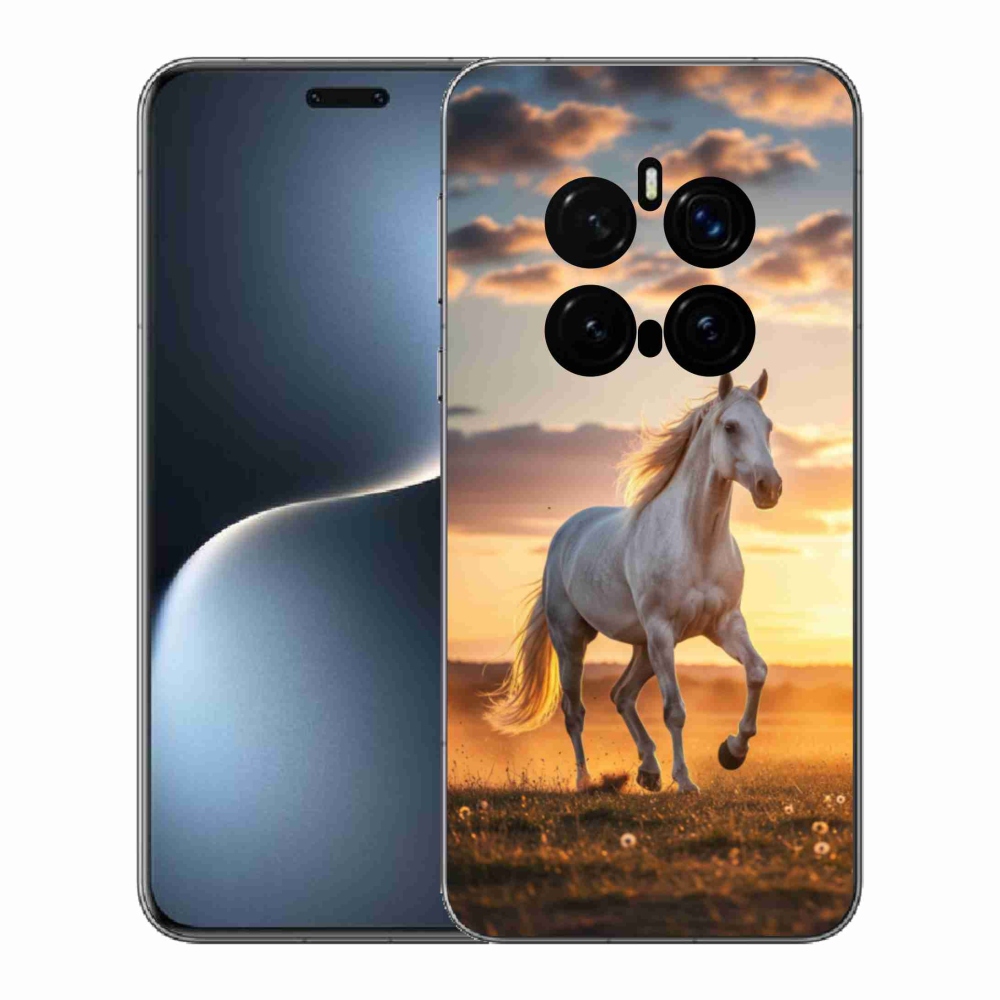 Gélový kryt mmCase na Honor Magic 7 Pro 5G - bežiaci biely kôň 2