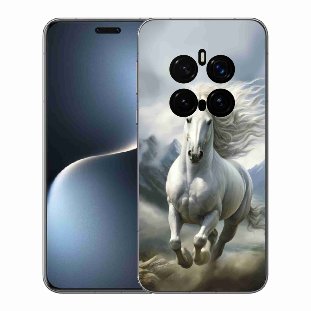 Gélový kryt mmCase na Honor Magic 7 Pro 5G - bežiaci biely kôň 3