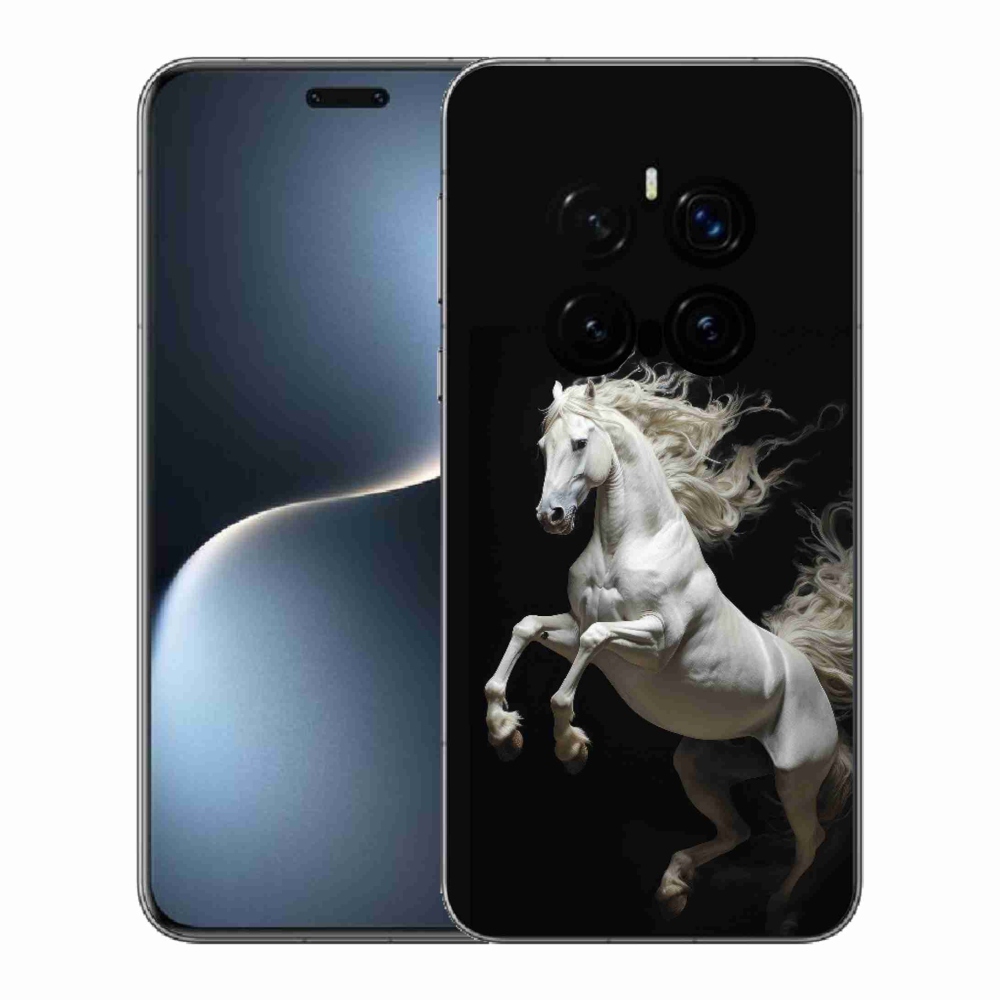 Gélový kryt mmCase na Honor Magic 7 Pro 5G - biely kôň 4